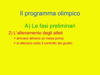 I giochi olimpici (unitaria 2012)