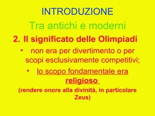 I giochi olimpici (unitaria 2012)