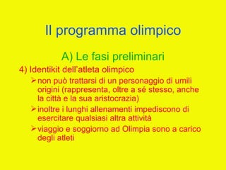 I giochi olimpici (unitaria 2012)