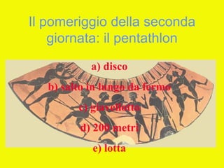 I giochi olimpici (unitaria 2012)
