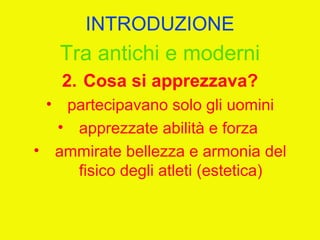 I giochi olimpici (unitaria 2012)