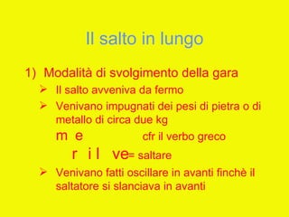 I giochi olimpici (unitaria 2012)