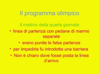 I giochi olimpici (unitaria 2012)