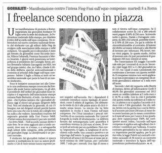 I giornalisti scendono in piazza