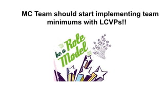 MC Team should start implementing team
minimums with LCVPs!!
 