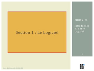 Cours Génie Logiciel - Introduction