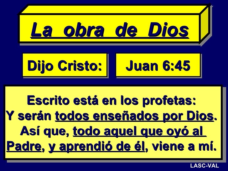 Resultado de imagen para juan 6 45