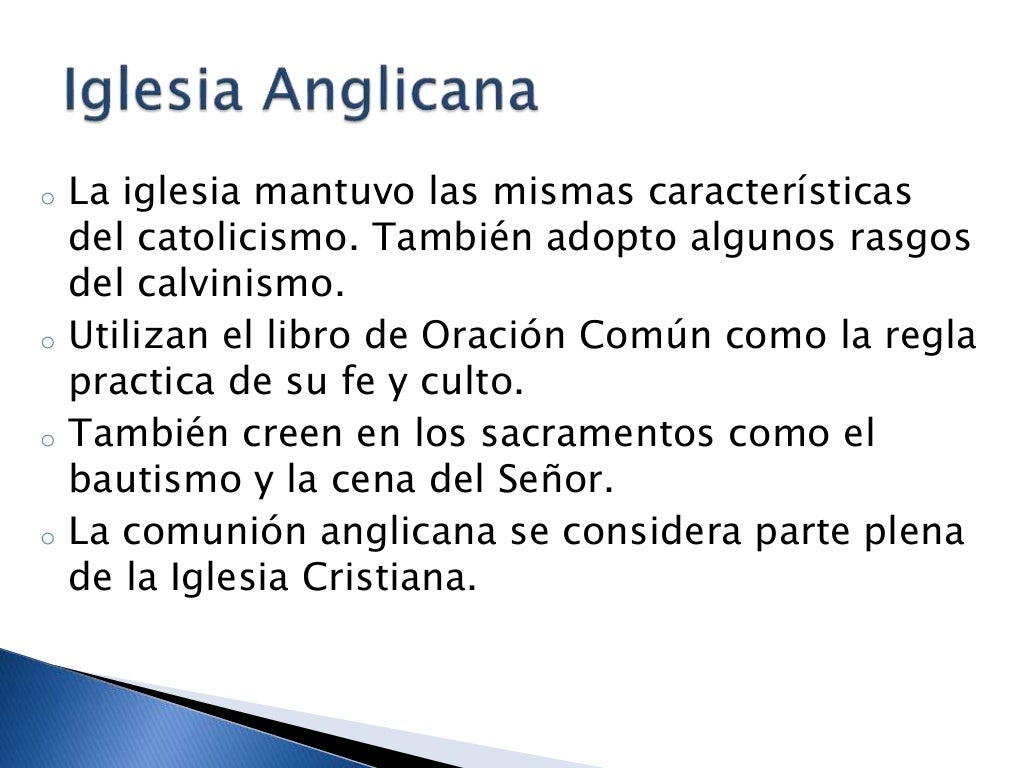 Iglesia anglicana Iglesia anglicana