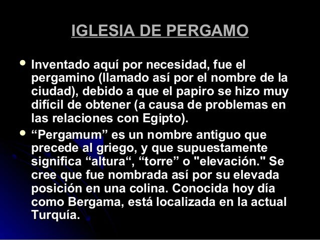 Estudio Sobre La Iglesia De Pergamo es.slideshare.net