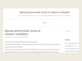 Iglesia pentecostal jesus el camino verdadero