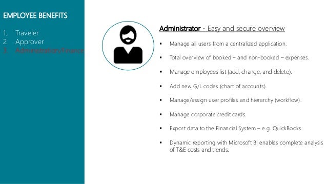 travel expense reporting on office 365