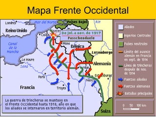 Mapa Frente Occidental
 