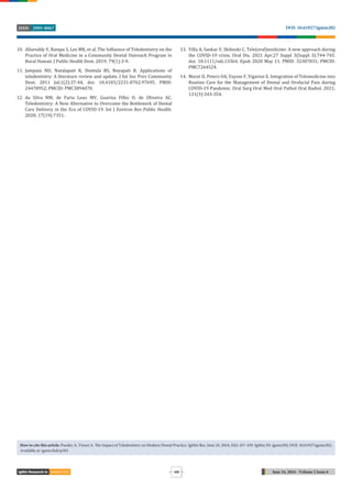 Oral Health Goes Digital: The Evolution of Teledentistry | PDF