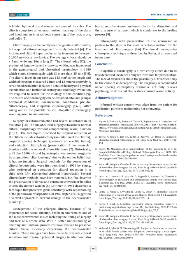 Management of Rare Idiopathic Clitoromegaly with HBsAg Positivity ...