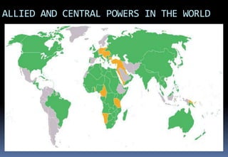 ALLIED AND CENTRAL POWERS IN THE WORLD
 