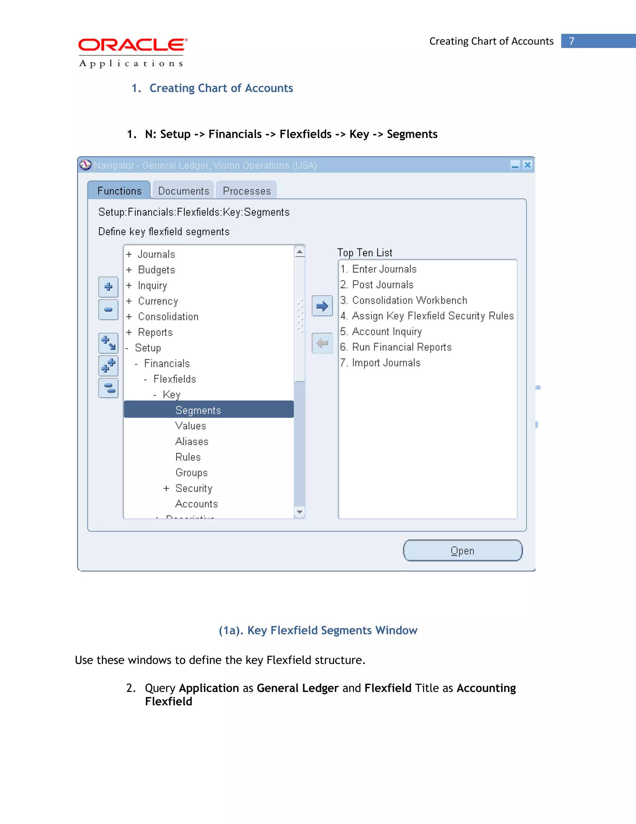 Oracle General ledger ivas | PDF