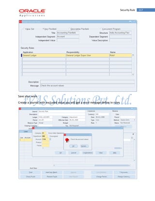 Security Rule 117 
Save your work 
Create a journal with excluded value you will get a error message define in rules 
 