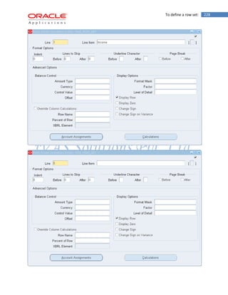 To define a row set: 228 
 