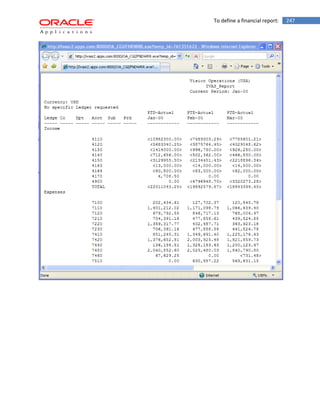 To define a financial report: 247 
 