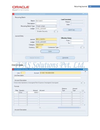 Recurring Journal 92 
Click on Lines 
 