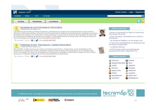 XI JORNADAS sobre Tecnologías de la Información para la Modernización de las Administraciones Públicas


                                                                                                         14
 