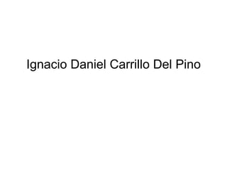 Ignacio Daniel Carrillo Del Pino 