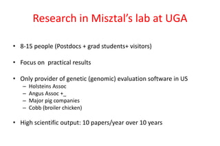 Heat tolerance, real-life genomics and GxE issues