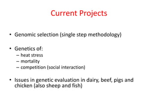 Heat tolerance, real-life genomics and GxE issues