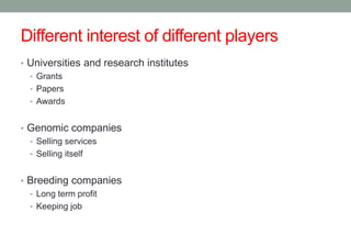 Heat tolerance, real-life genomics and GxE issues