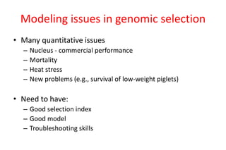 Heat tolerance, real-life genomics and GxE issues