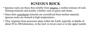 Rock: Igneous Rocks and their types.pptx