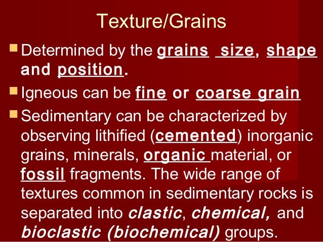 Classification of Igneous rocks Classification of Igneous rocks