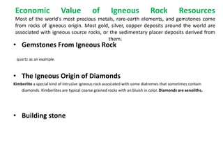 Igneous rocks intro lec 1 | PPTX