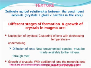 Cavities In Rocks Igneous_Rock_Textures describing igneous texture in microphotographs ...