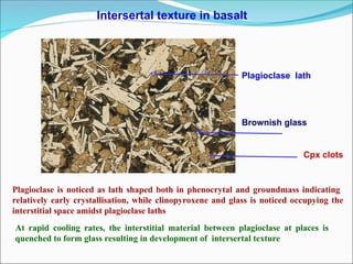Igneous_Rock_Textures describing igneous texture in microphotographs ...