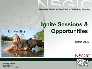 Ignite Sessions & Opportunities Just Noodling Learon Dalby 