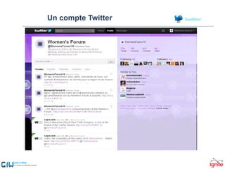 Un compte Twitter 