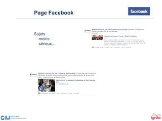 Page Facebook Sujets  moins sérieux… 