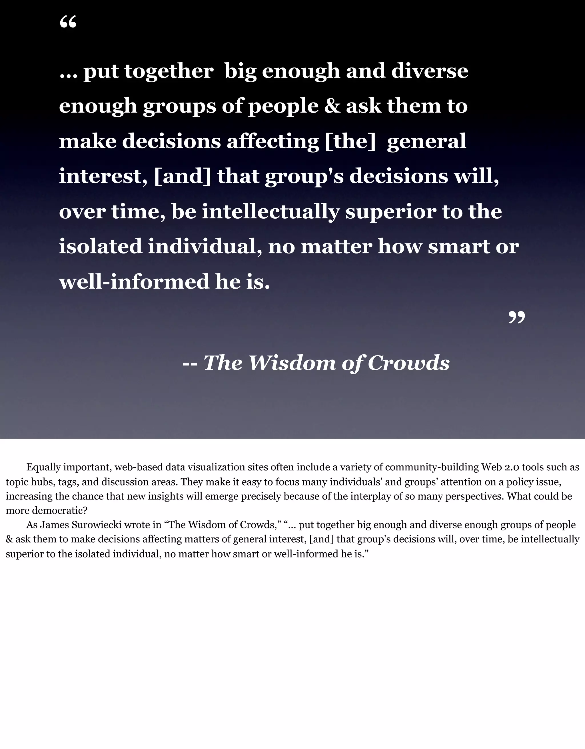 Democratizing Data