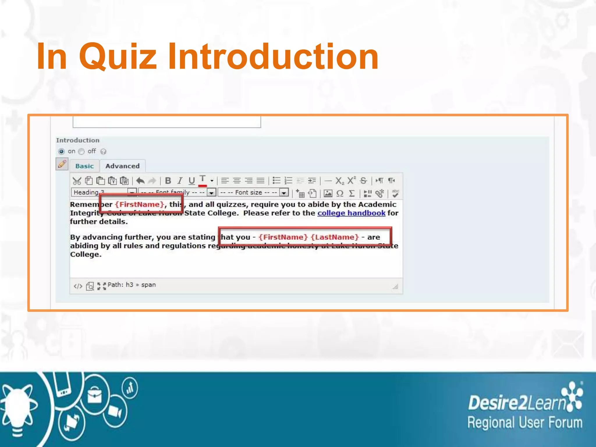 In Quiz Introduction
 