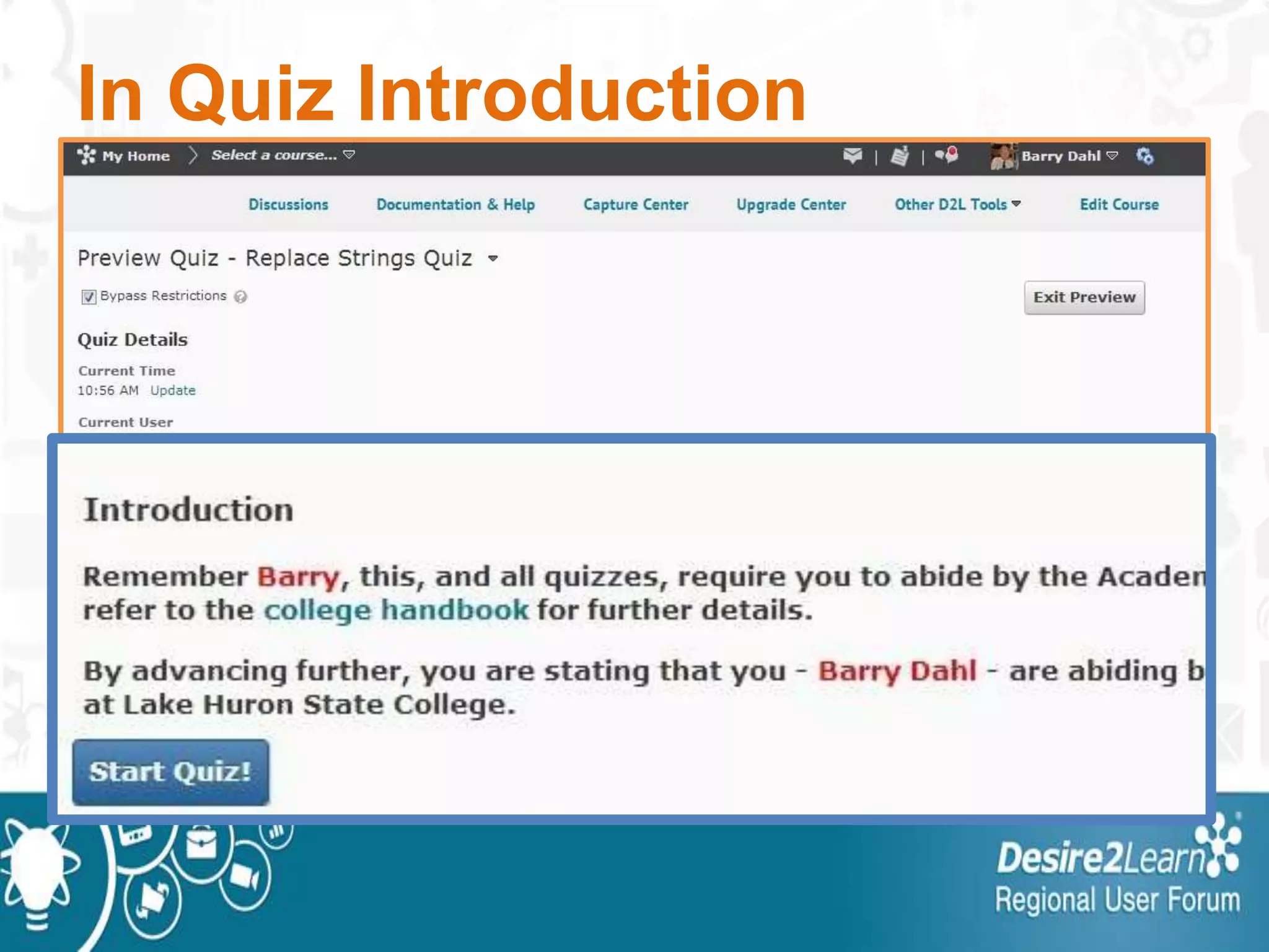 In Quiz Introduction
 