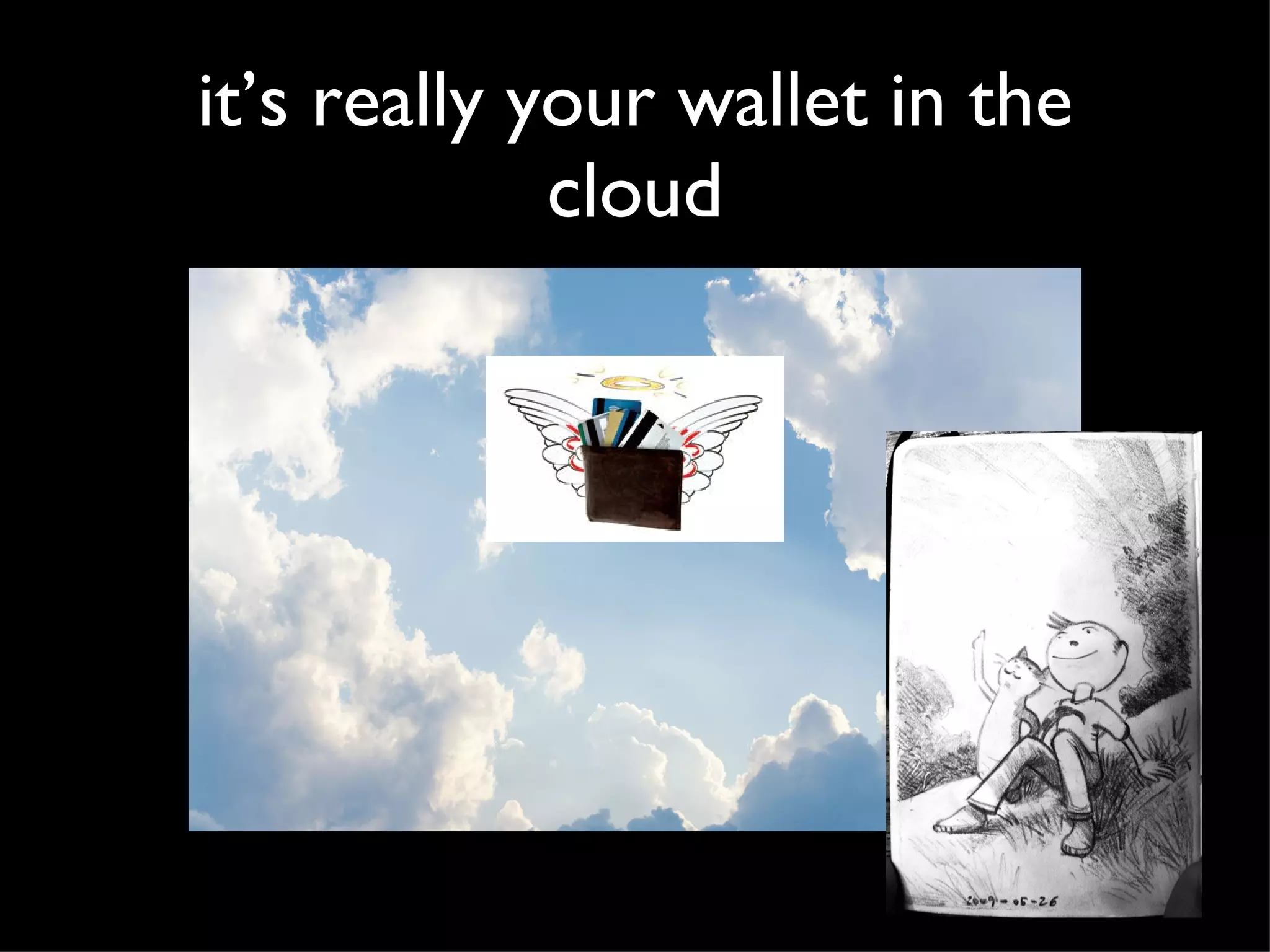 it’s really your wallet in the cloud