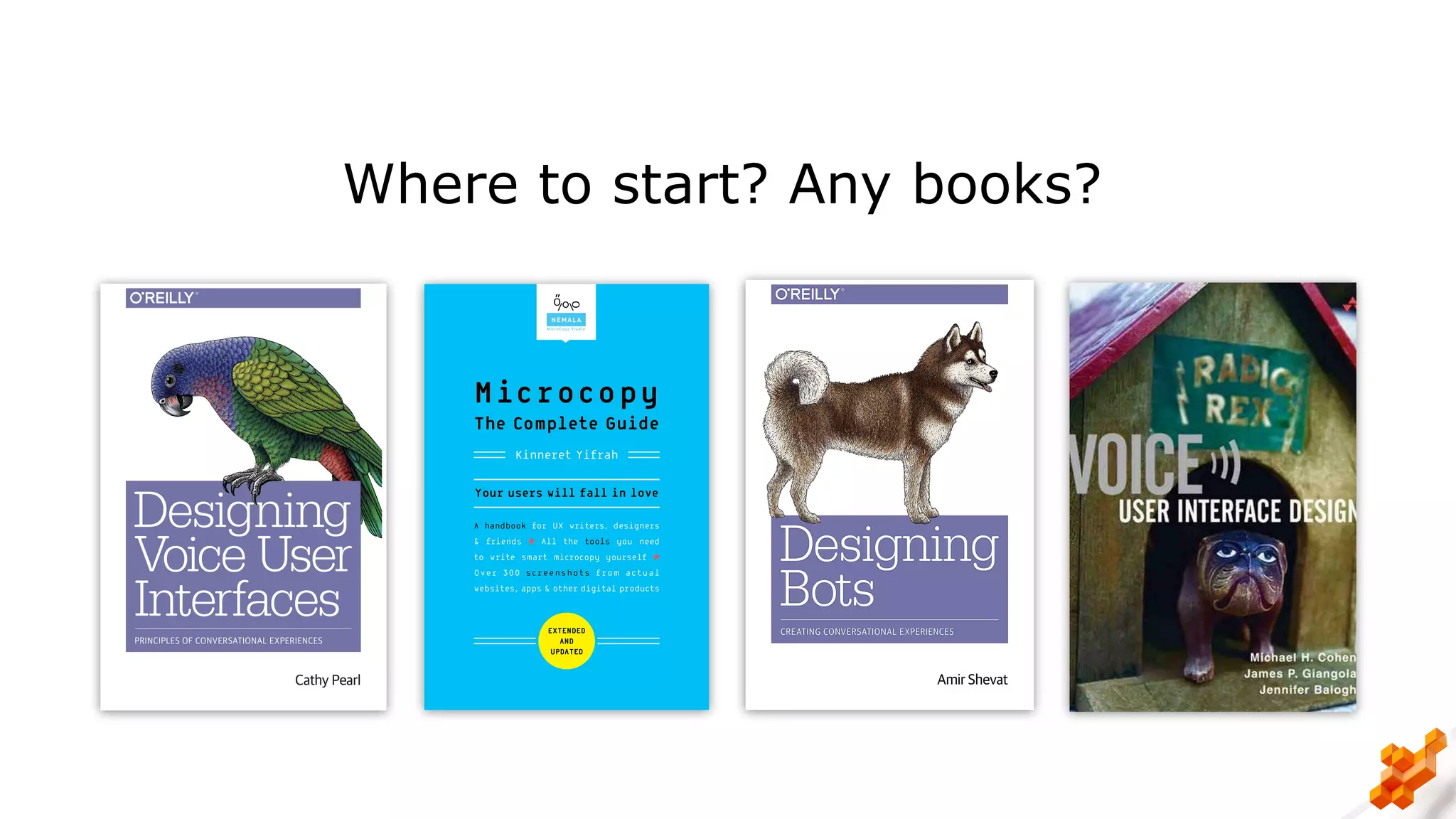 Where to start? Any books?
 