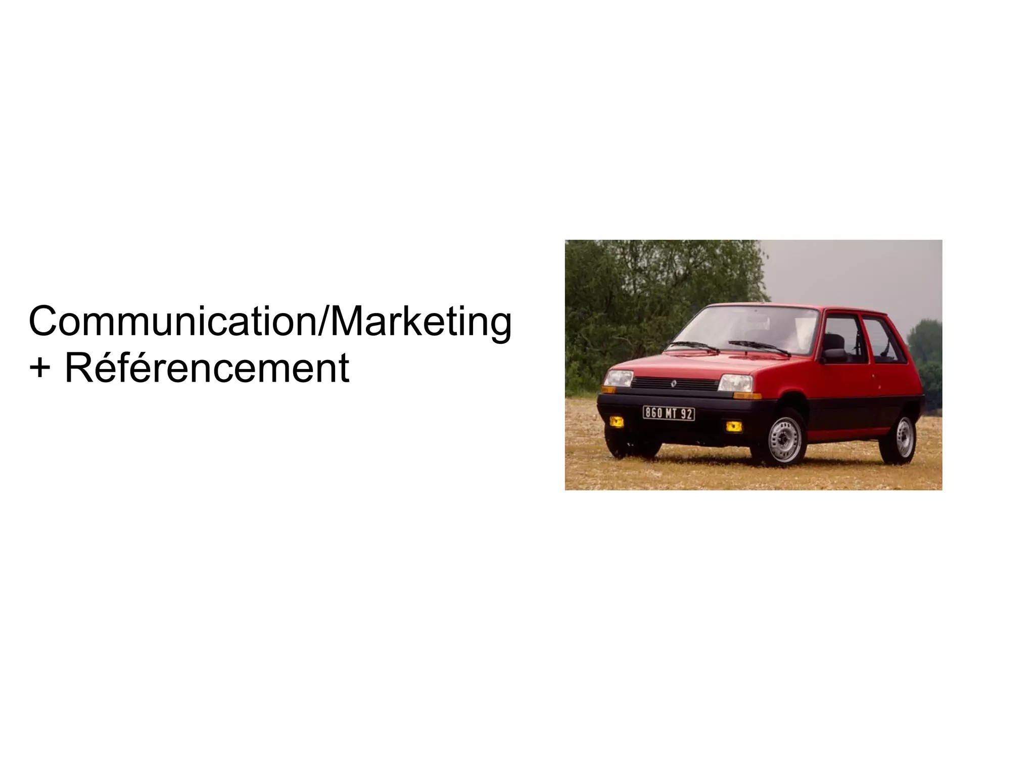 Communication/Marketing + Référencement 