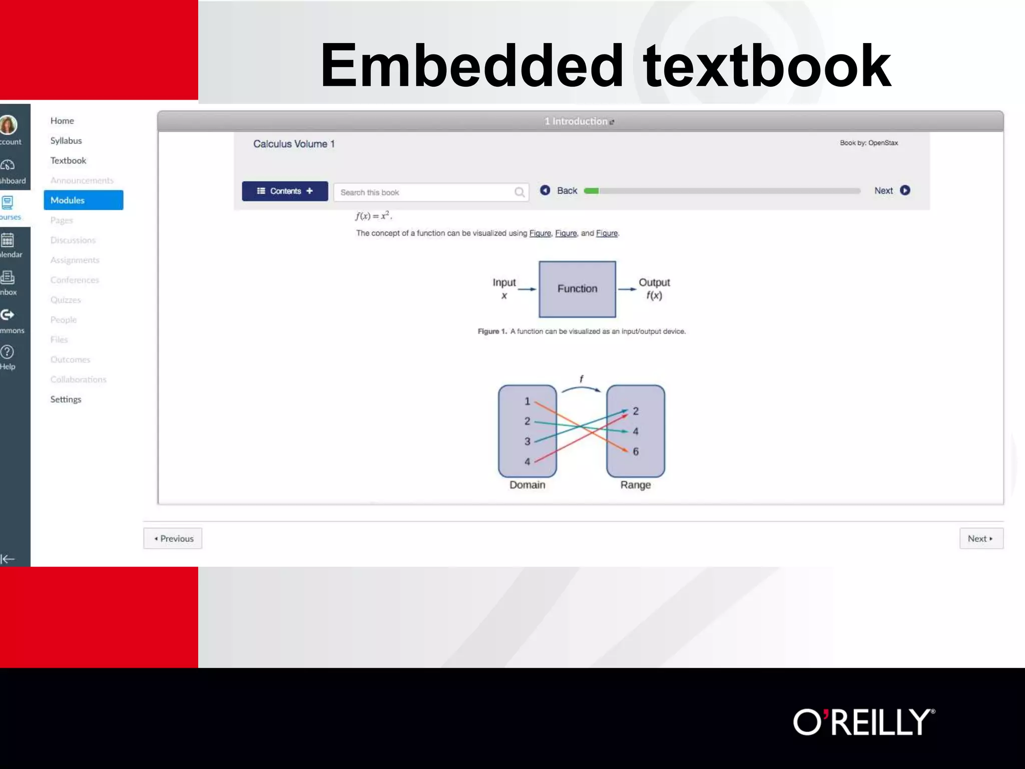 Embedded textbook
 