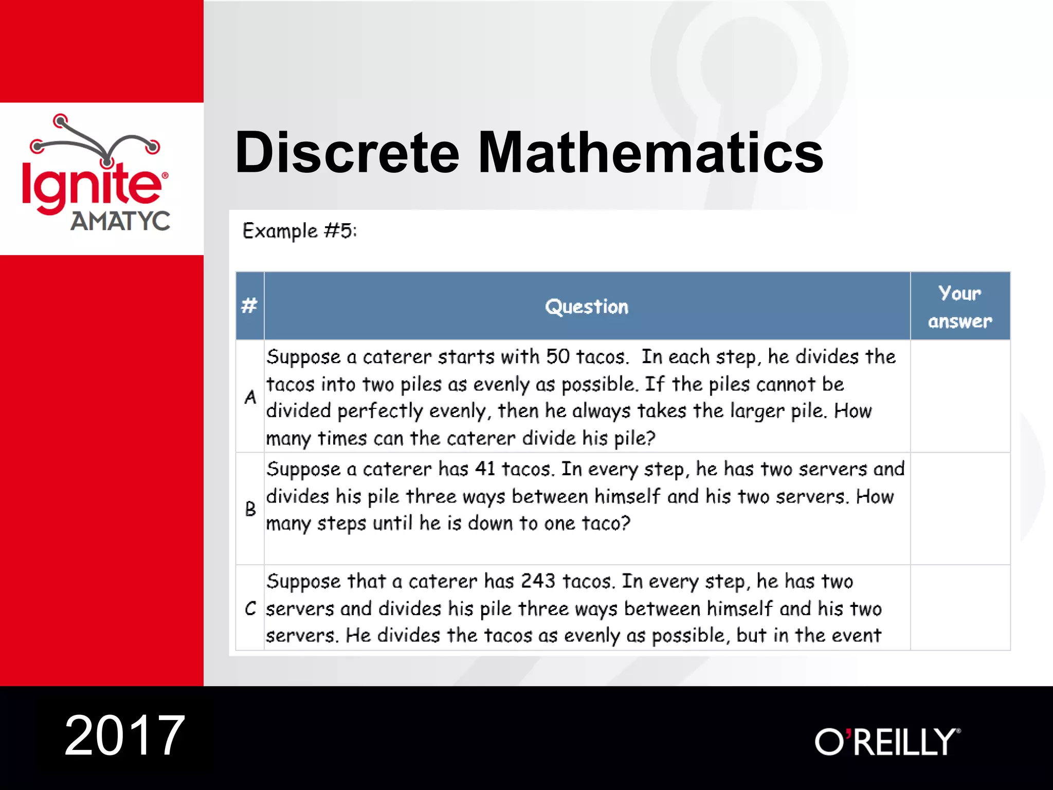 Discrete Mathematics
2017
 