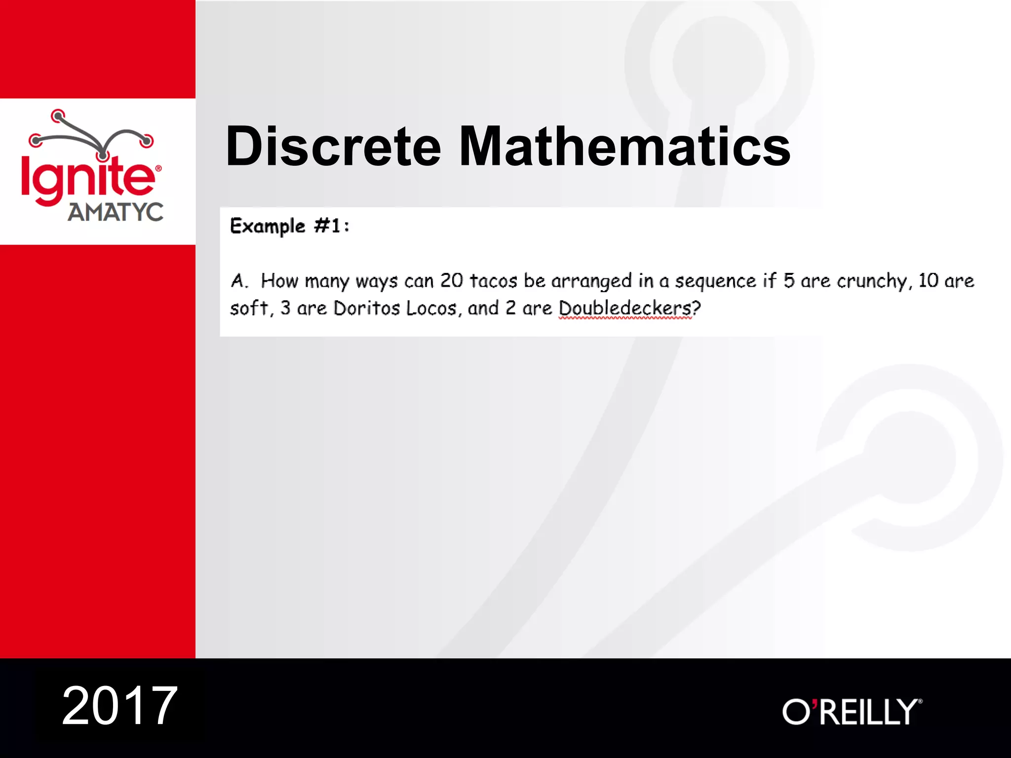 Discrete Mathematics
2017
 