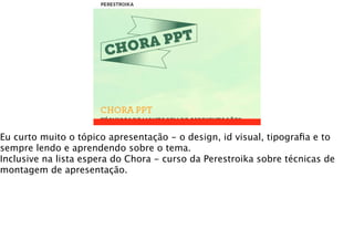IGNITE
                          Chora PPT / lista de espera

                      6 novembro 2012
                      Perestroika Rio


Ignite: 20 slides, 15 segundos em cada slide com transição automática
 