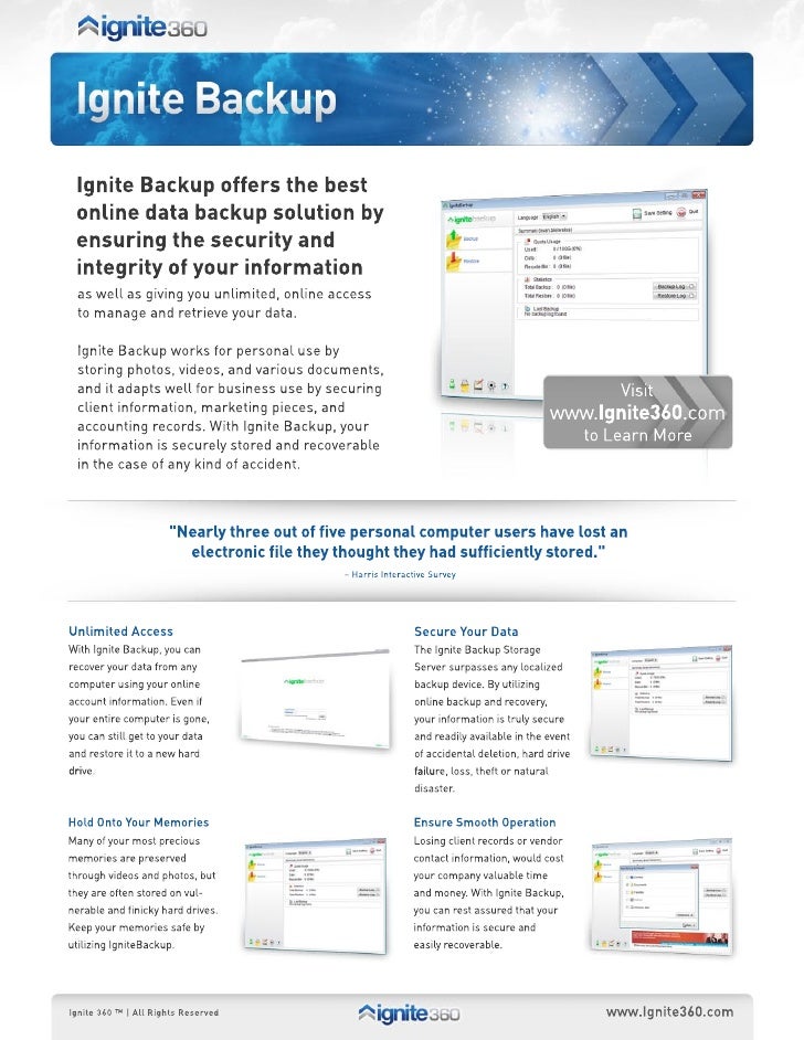 Ignite360 ignite 360 backup