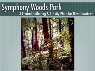 Symphony Woods Park
     A Central Gathering & Activity Place for New Downtown
 